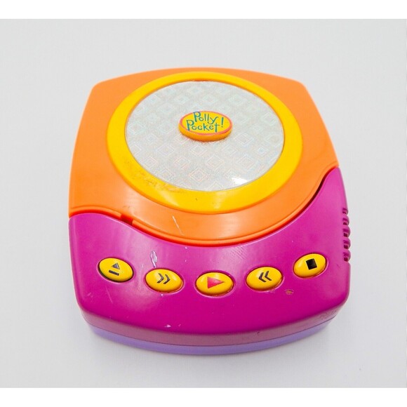 Polly Pocket CD Player With 2 Figures Bluebird Toys 1998 *No Sound Has Marks* - Picture 8 of 14